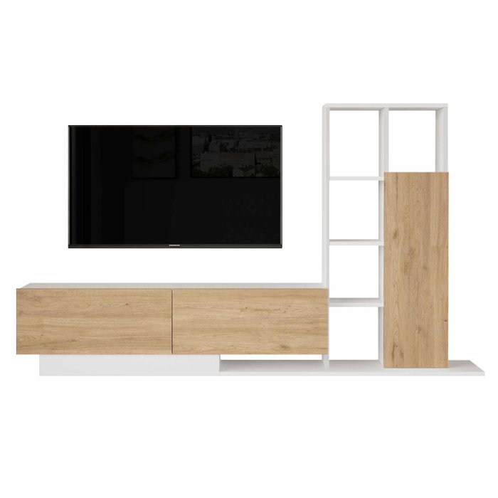 Hanah Home Soporte para TV For1-Sw Natural y Blanco Hanah Home Soporte para TV For1-Sw Natural y Blanco